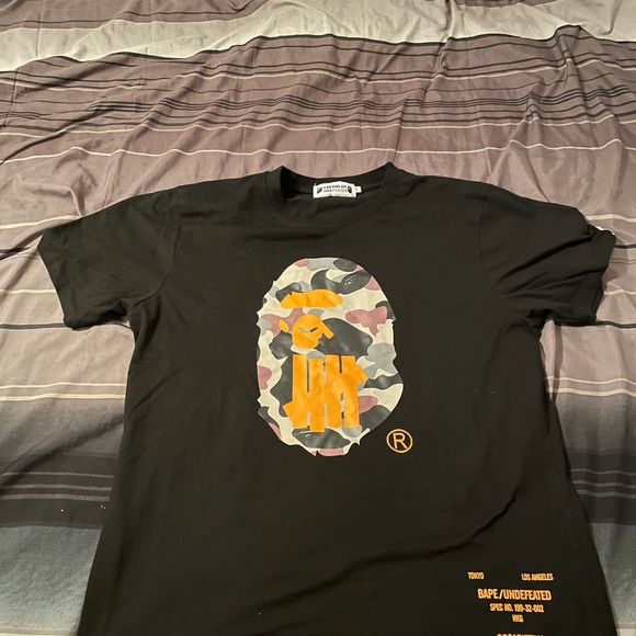 Bape | Shirts | A Bathing Ape Undefeated Collaboration Shirt